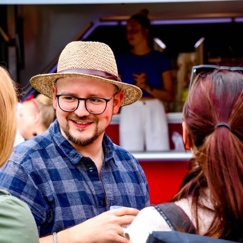 Im Gespräch beim traditionellen Sommer- und Familienfest der SPD Erfurt-Süd.